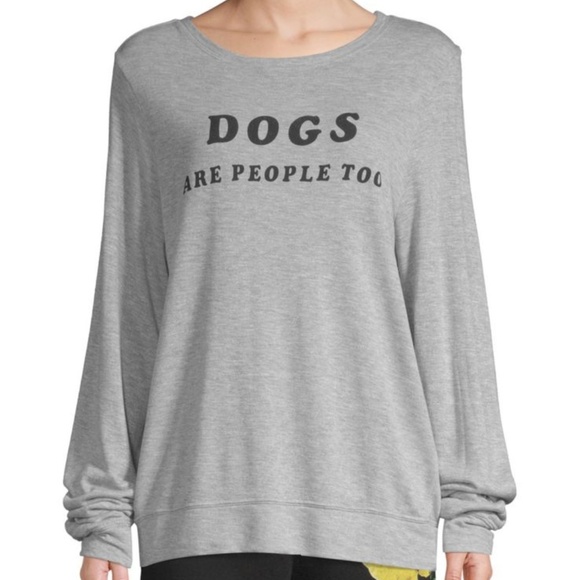 Wildfox Sweaters - Wildfox "Dogs are People Too" Beach Baggy Jumper